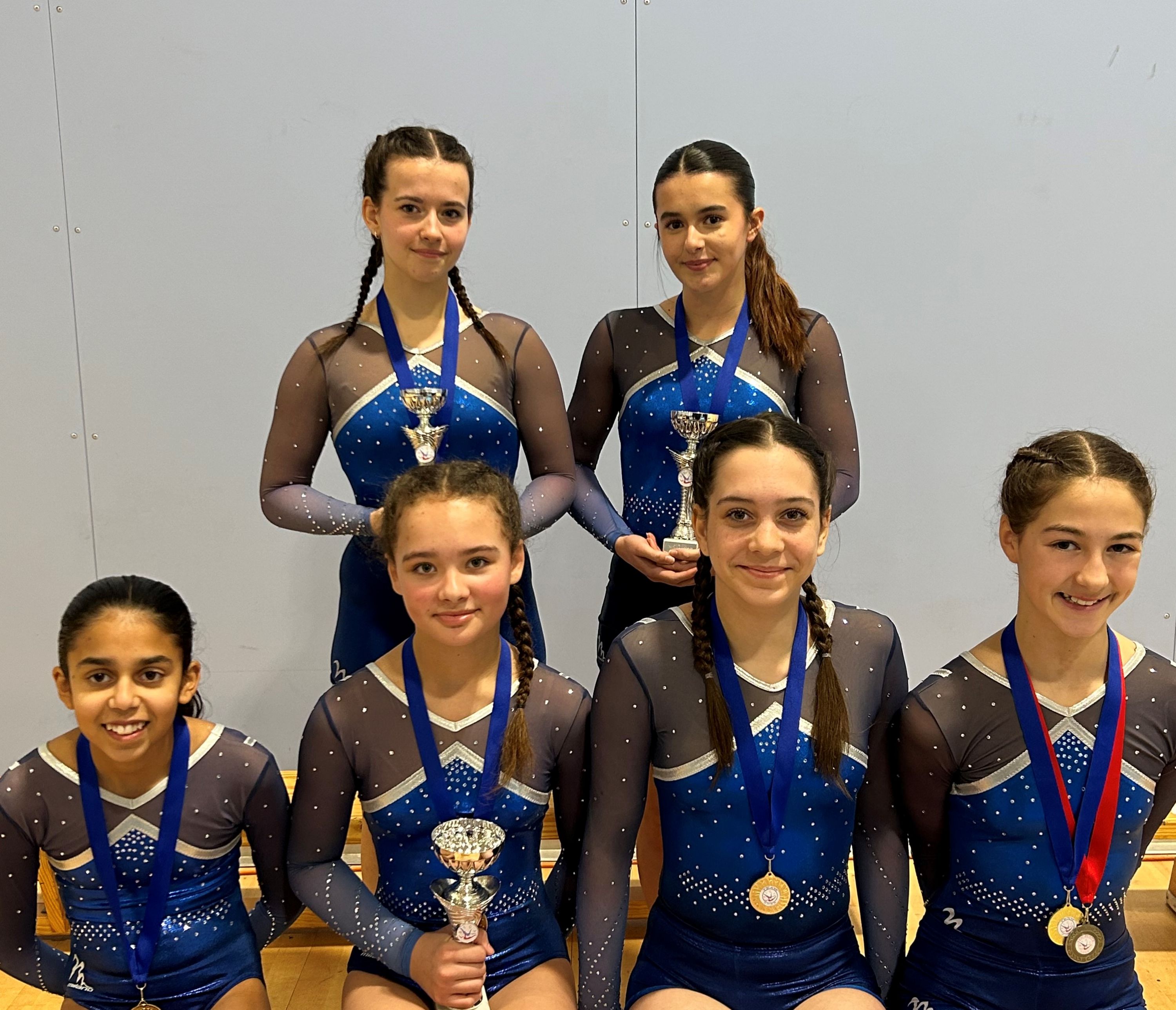 Photo of trampoline competition winners