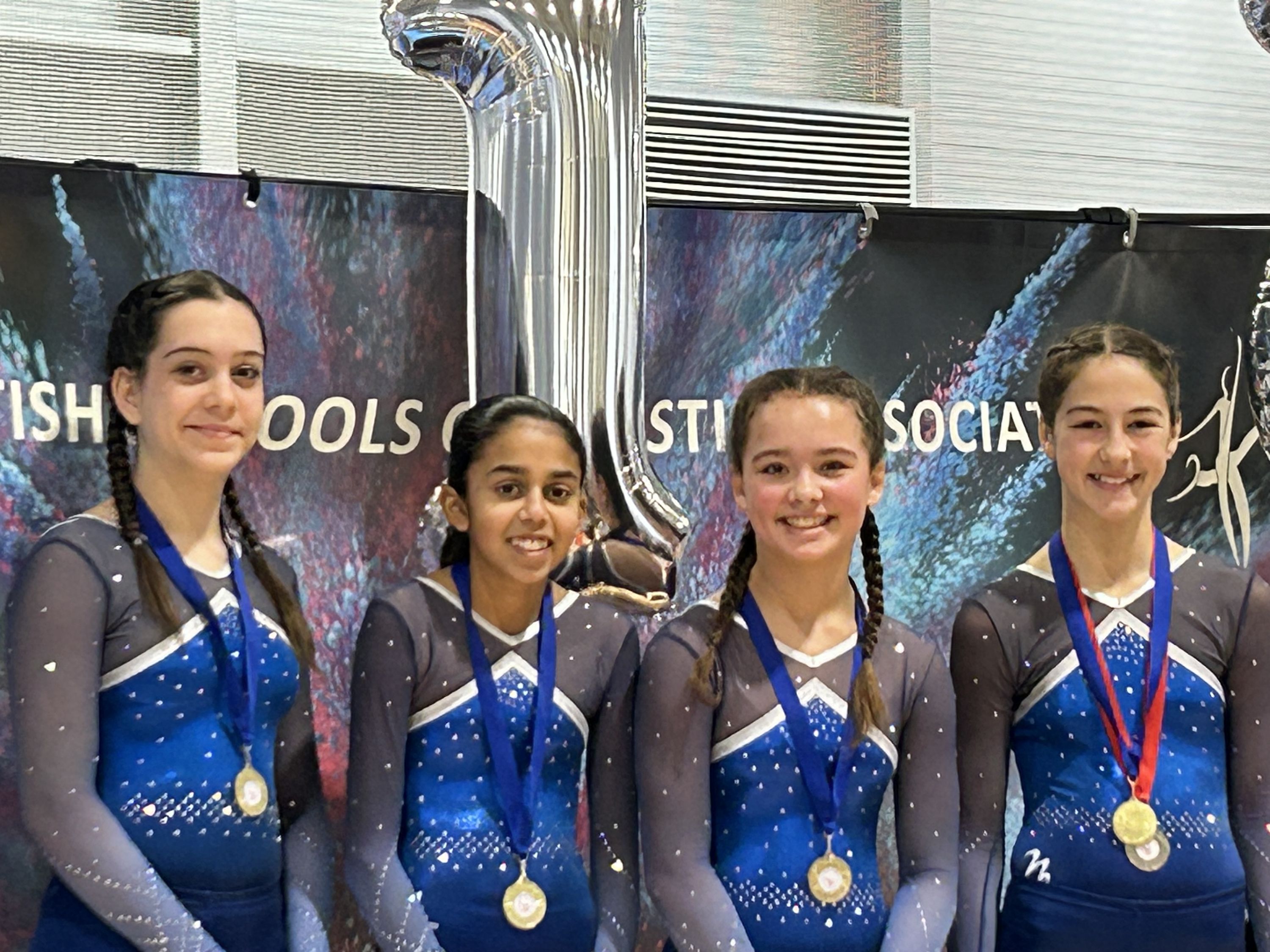 Photo of trampoline competition winners